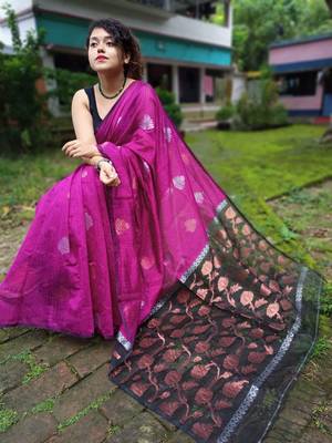 Matka Muslin Jamdani Saree 2