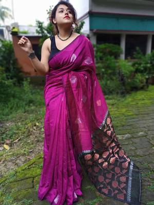 Matka Muslin Jamdani Saree 1