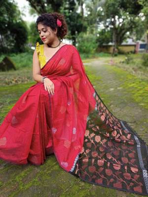 Matka Muslin Jamdani Saree 2