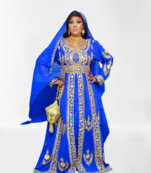 Ink Blue Wedding Kaftan for Women