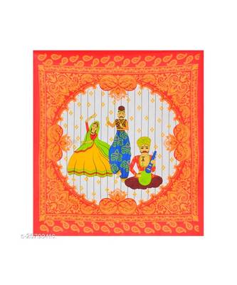 Orange Color Pure Cotton Queen Size Bedsheet 3 katputli orange 3