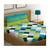 Blue Color Pure Cotton Queen Size Bedsheet ahamdabadi blue