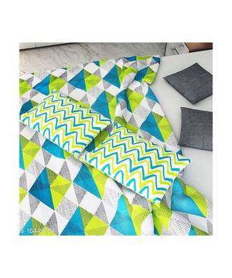 Green Color Pure Cotton Queen Size Bedsheet dimond green 3