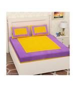 Yellow Color Pure Cotton Queen Size Bedsheet gadbootiyellow