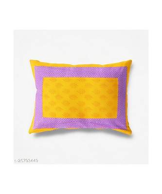 Yellow Color Pure Cotton Queen Size Bedsheet gadbootiyellow 3