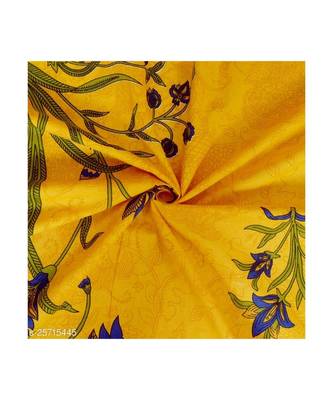 Yellow Color Pure Cotton Queen Size Bedsheet kashmir ki kali Yellow 2