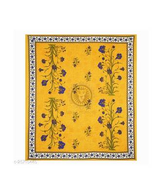 Yellow Color Pure Cotton Queen Size Bedsheet kashmir ki kali Yellow 3