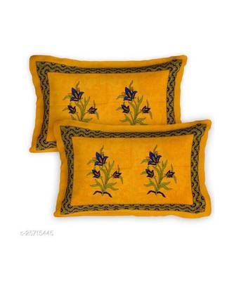 Yellow Color Pure Cotton Queen Size Bedsheet kashmir ki kali Yellow 4