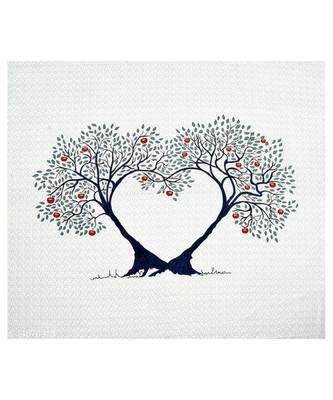 Blue Color Pure Cotton Queen Size Bedsheet love tree blue 4
