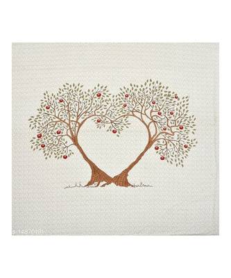 Red Color Pure Cotton Queen Size Bedsheet love tree red 3