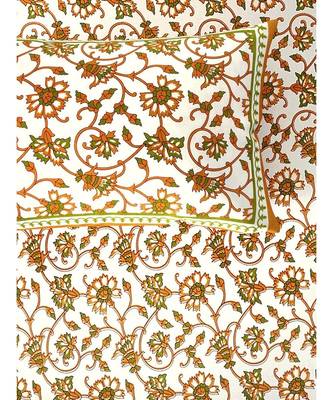 Yellow Color Pure Cotton Queen Size Bedsheet PH-GAMLA-YELLOW 4