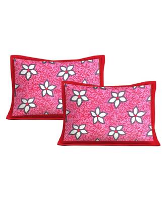 Pink Color Pure Cotton Queen Size Bedsheet 3 KAAM GAD STAR PINK 2