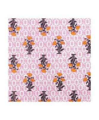 Orange Color Pure Cotton Queen Size Bedsheet 5 KAAM BOOTA ORANGE 3