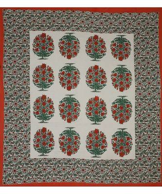 Orange Color Pure Cotton Queen Size Bedsheet GAMLA-ORANGE 2