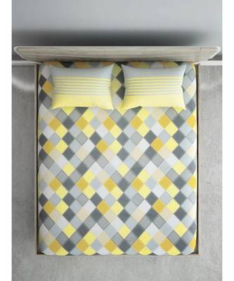 Yellow Color Pure Cotton Queen Size Bedsheet PH-AHAMDABADI-YELLOW 1