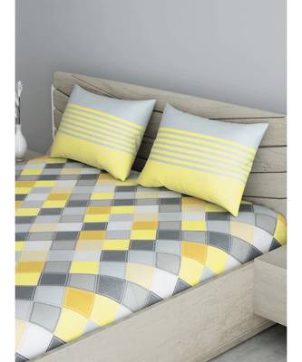 Yellow Color Pure Cotton Queen Size Bedsheet PH-AHAMDABADI-YELLOW 3