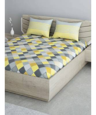 Yellow Color Pure Cotton Queen Size Bedsheet PH-AHAMDABADI-YELLOW 4