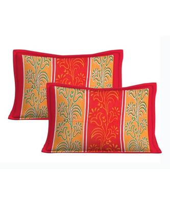 Orange Color Pure Cotton Queen Size Bedsheet Rashbhari Orange 2