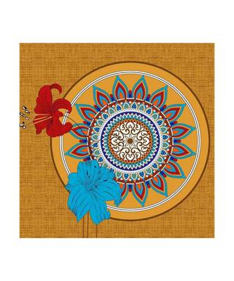 Yellow Color Pure Cotton Queen Size Bedsheet Round kamal yellow 4