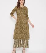 Cotton Printed Kurta and Palazzo Set