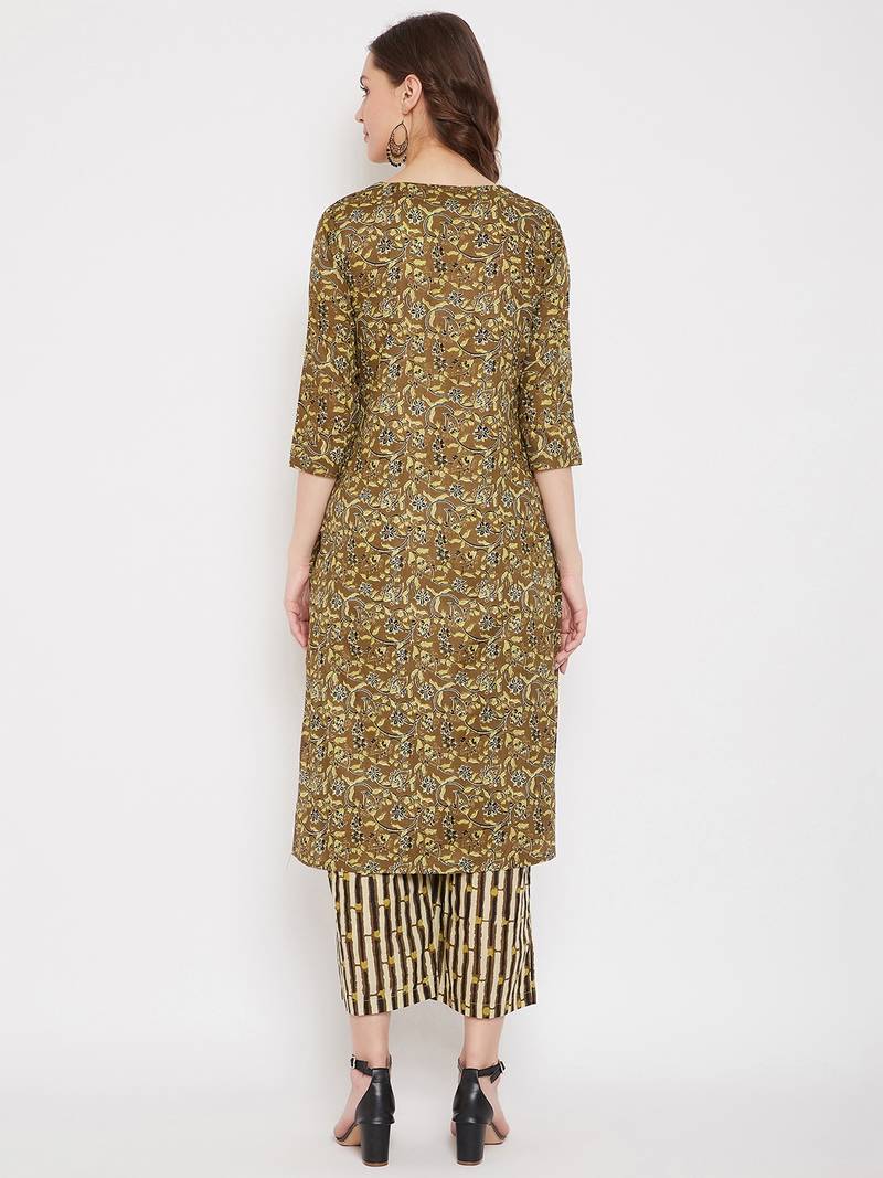 Cotton Printed Kurta and Palazzo Set