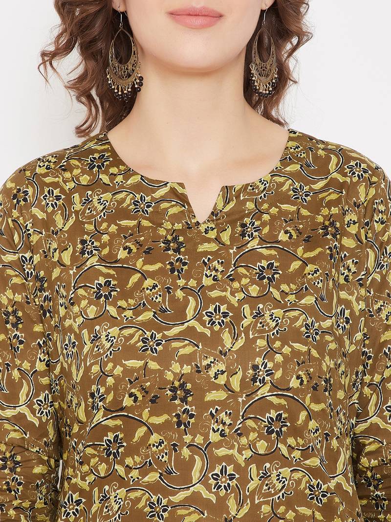 Cotton Printed Kurta and Palazzo Set