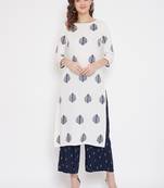 Flamingo Sequins Embellish Tiered Cocktail kurti & palazzo