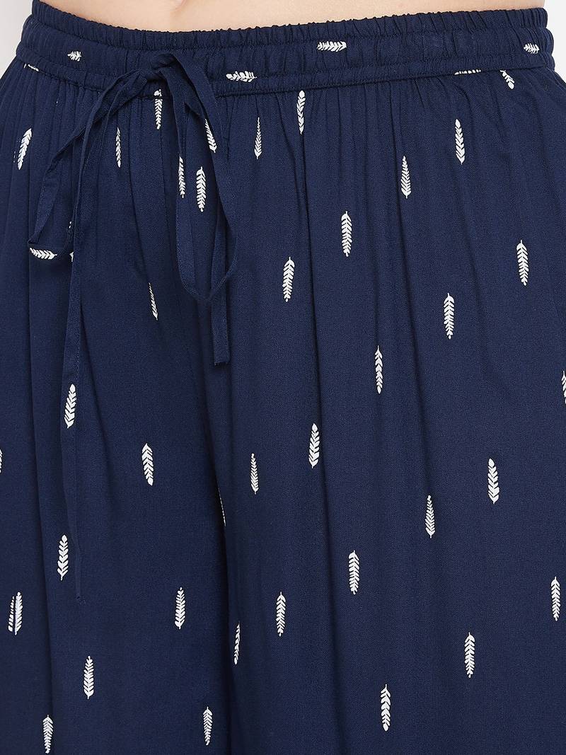 Flamingo Sequins Embellish Tiered Cocktail kurti & palazzo