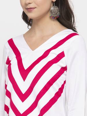 White plain cotton long-dresses 2