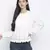 Drama solid white women top
