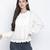 Drama solid white women top