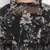 Grime black floral printed women top