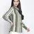 Mash of colours stripes print women shirt