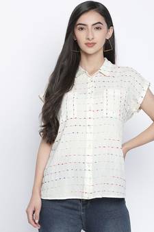 Platinum Dobi mesh women shirt