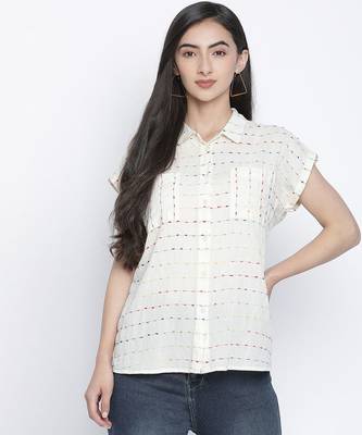 Platinum Dobi mesh women shirt 1