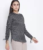 Polka dot stylish women top