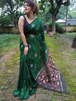 Matka Muslin Jamdani Saree 2