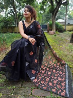 Matka Muslin Jamdani Saree 2