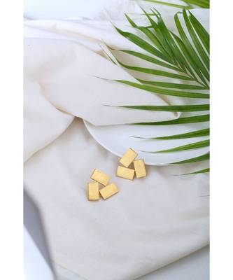 Anarchy Gold Statement Geometric Studs 3