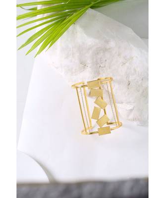 Pandemonium Gold Statement Geometric Cuff 2