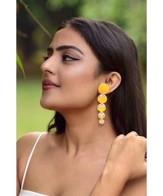 Pandora Gold Moon Phases Enamel Earrings 3