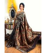 Black  all over Baluchari with meenakari perfect for the festivities