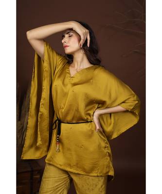 golden kaftan with pants 4
