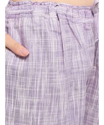 Lavender Cotton short  night suit set 5