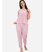 Jingle bell print night suit set
