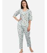 Rainbow print night suit set