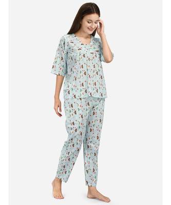 Rainbow print night suit set 2