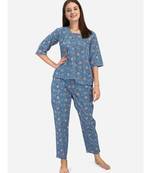 Robot print night suit set