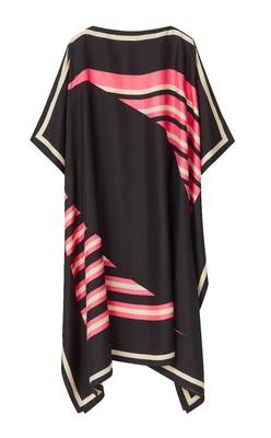 JSDC Digital Printed Striped Pattern Crepe Kaftan For Women 3