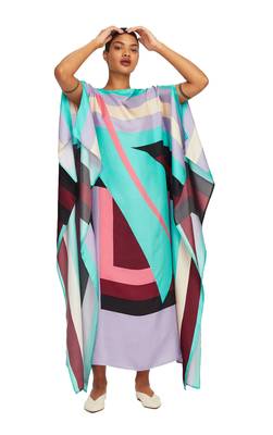 JSDC Digital Printed Crepe Kaftan for Women Casual Wear 1